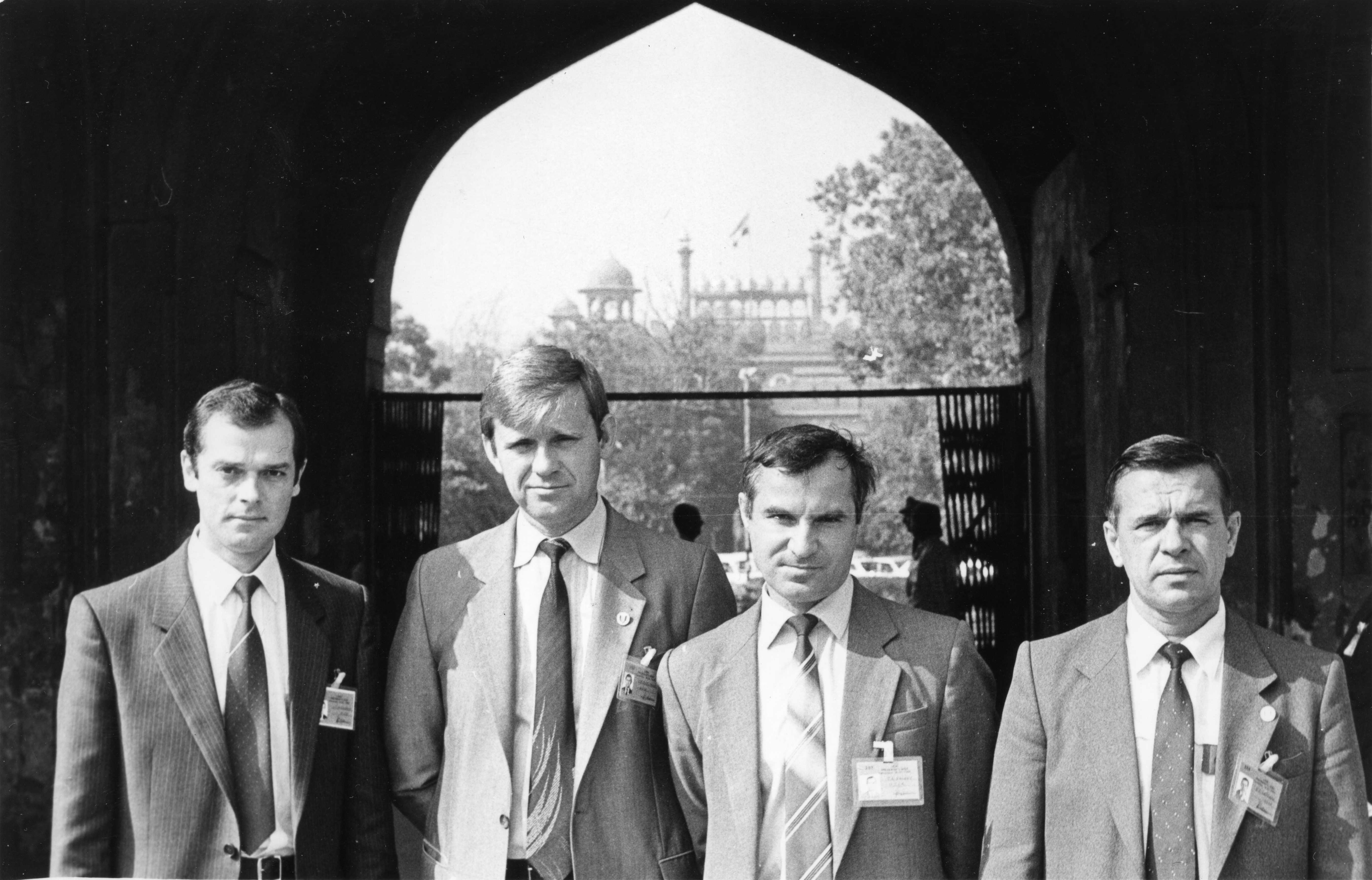 Во время посещения Красного форта в Дели.18 ноября 1988 г.© Фото из личного архива В.В. Тупицына