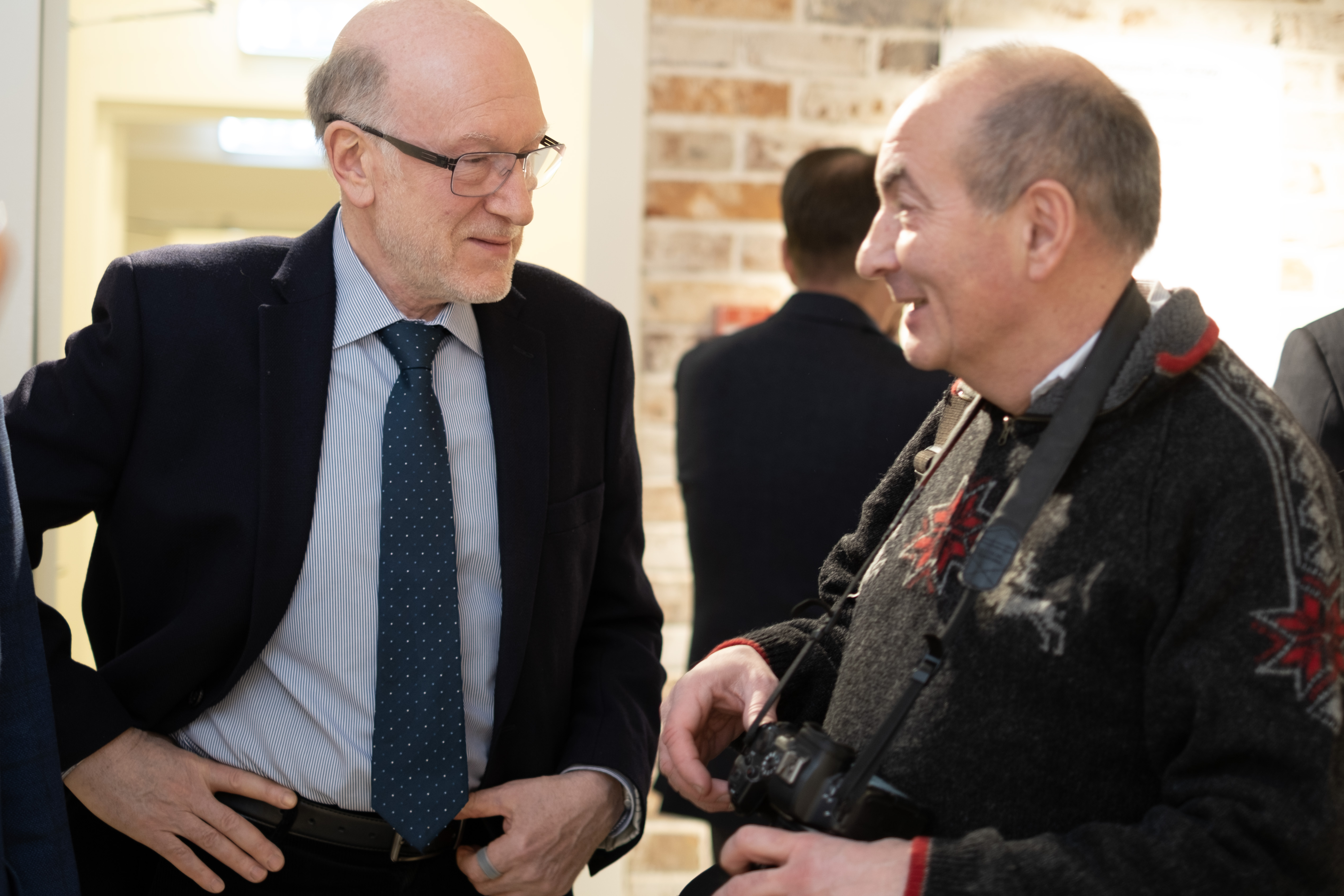 На открытии фотовыставки «Два президента» в Ельцин-центре в Москве. 1 февраля 2026 г. © Фото: Дмитрий Волин/Кремлевский холм