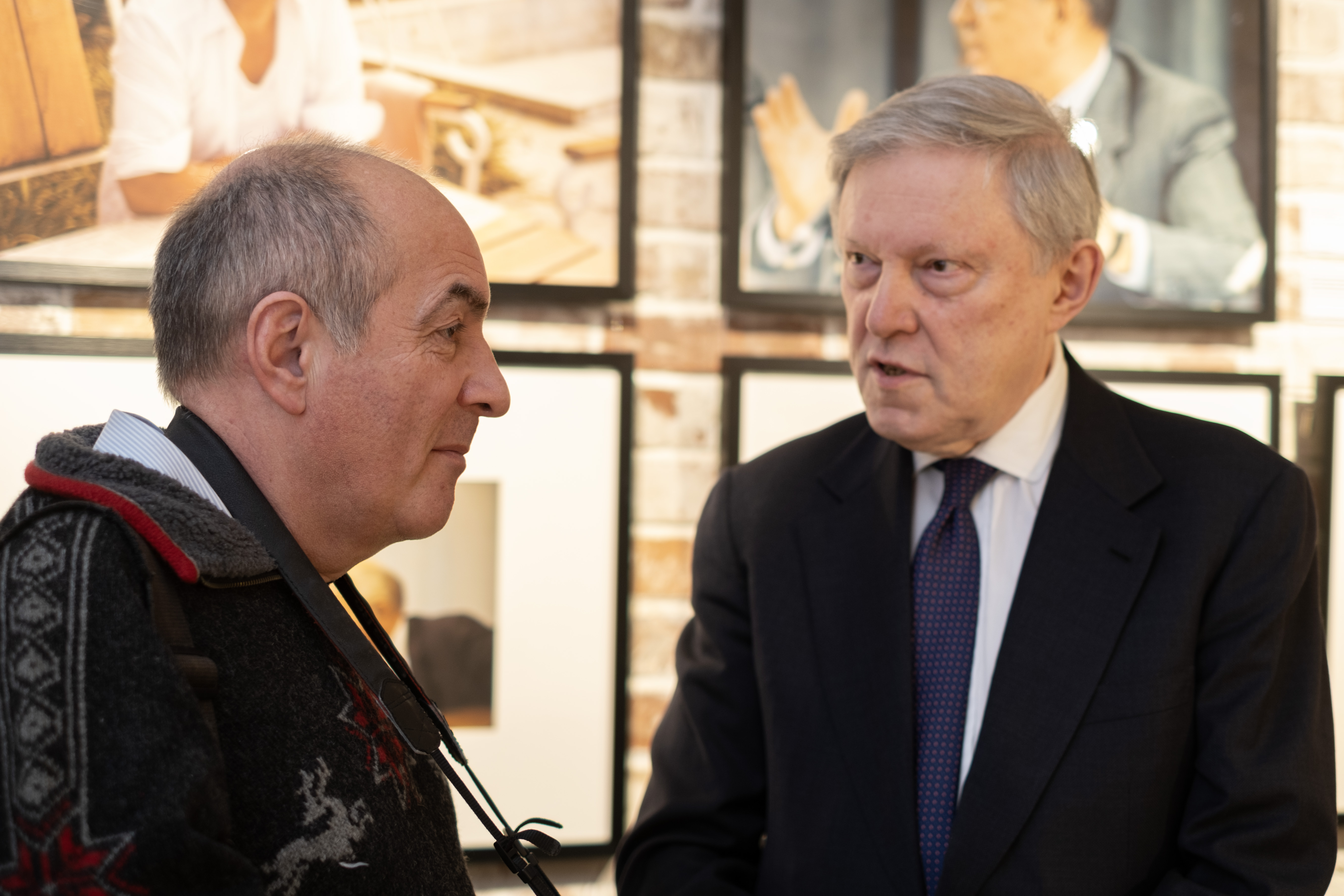 На открытии фотовыставки «Два президента» в Ельцин-центре в Москве. 1 февраля 2026 г. © Фото: Дмитрий Волин/Кремлевский холм