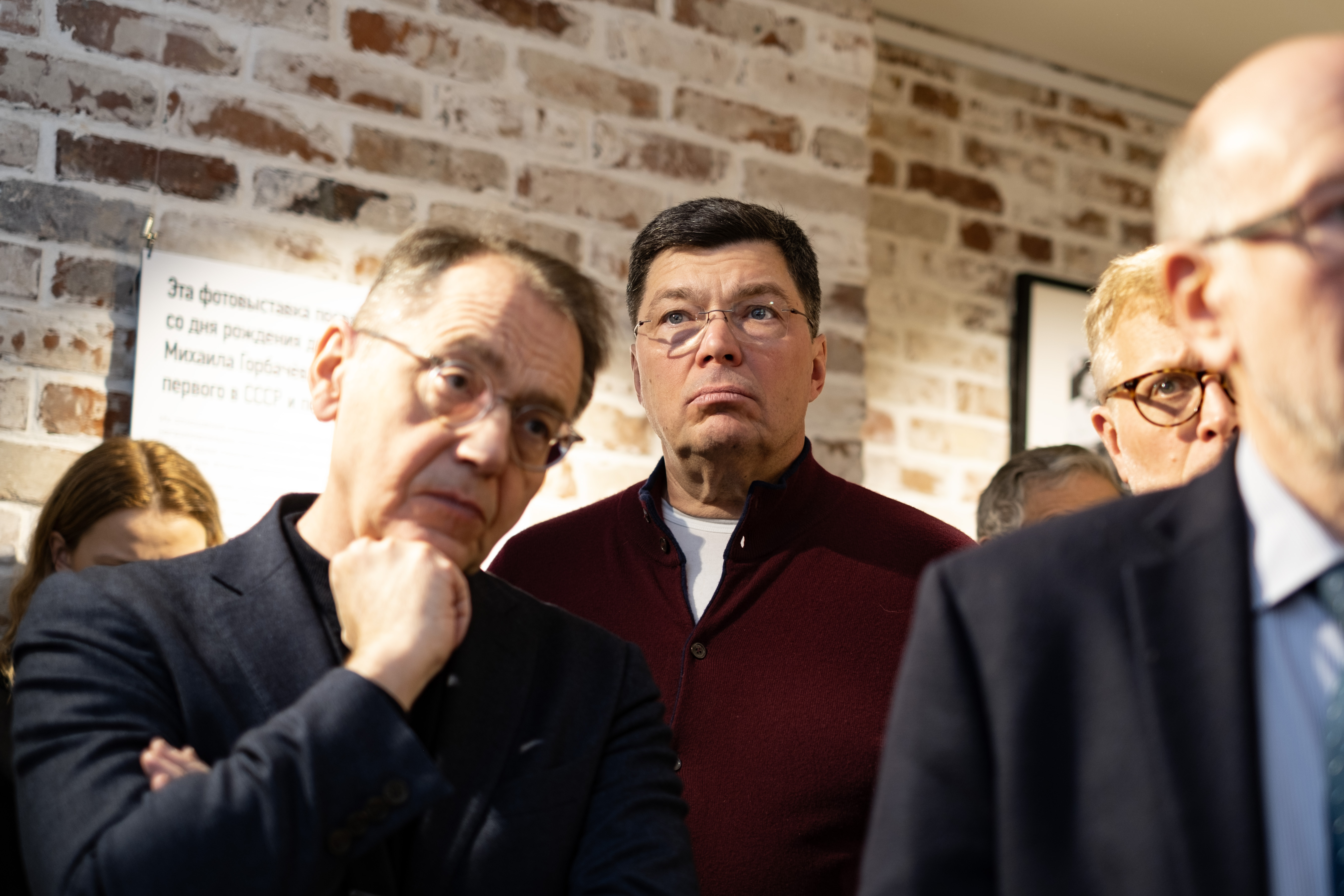На открытии фотовыставки «Два президента» в Ельцин-центре в Москве. 1 февраля 2026 г. © Фото: Дмитрий Волин/Кремлевский холм