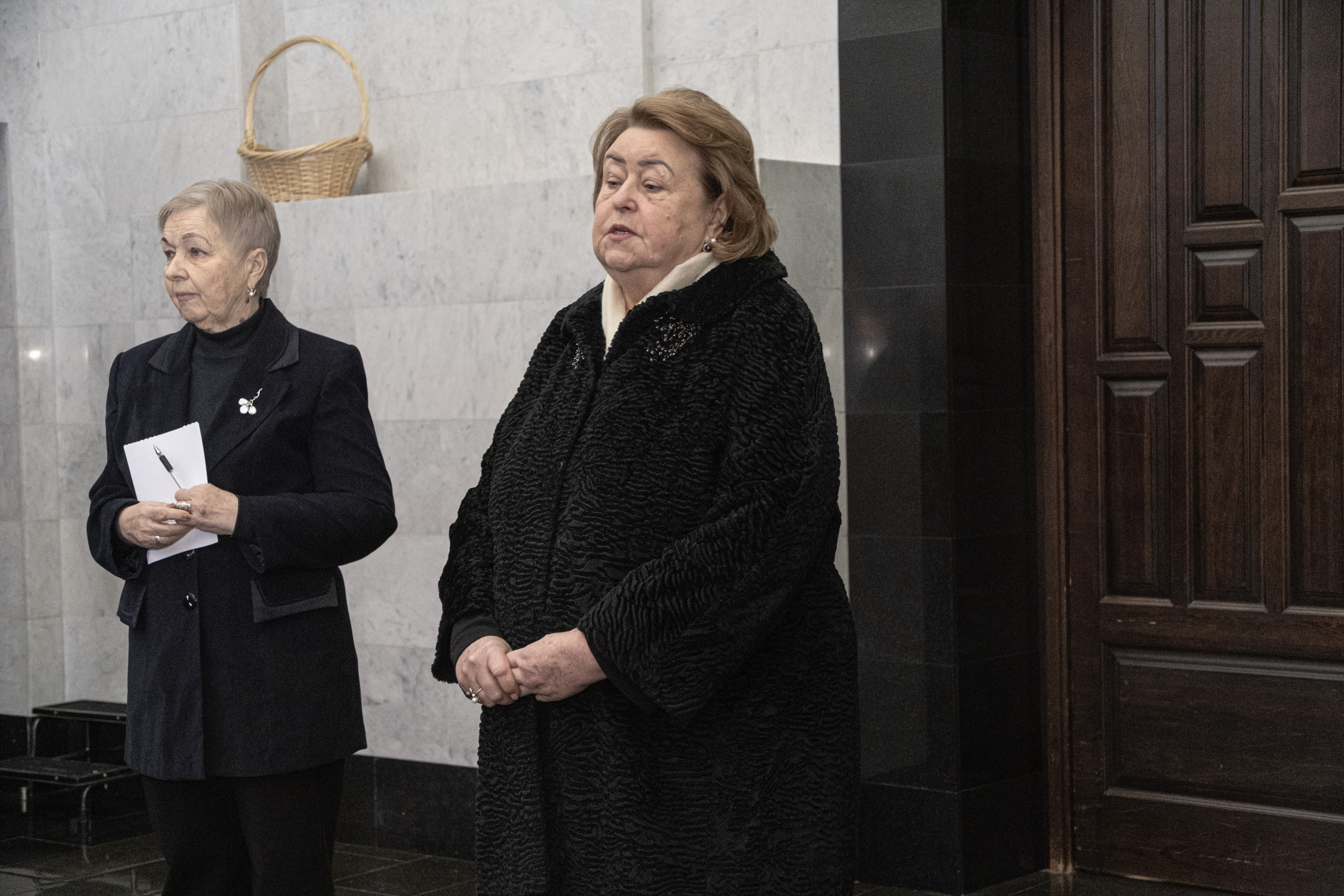 Прощание с председателем Центрального Совета Всесоюзной пионерской организации им. В.И. Ленина при ЦК ВЛКСМ (1971-1984), депутатом Госдумы 1-го созыва (1993-1995) Алевтиной Федуловой в малом ритуальном зале ЦКБ в Москве. 9 февраля 2026 г. Федулова скончавшейся 5 февраля на 86-м году жизни. © Фото: Дмитрий Волин/Кремлевский холм